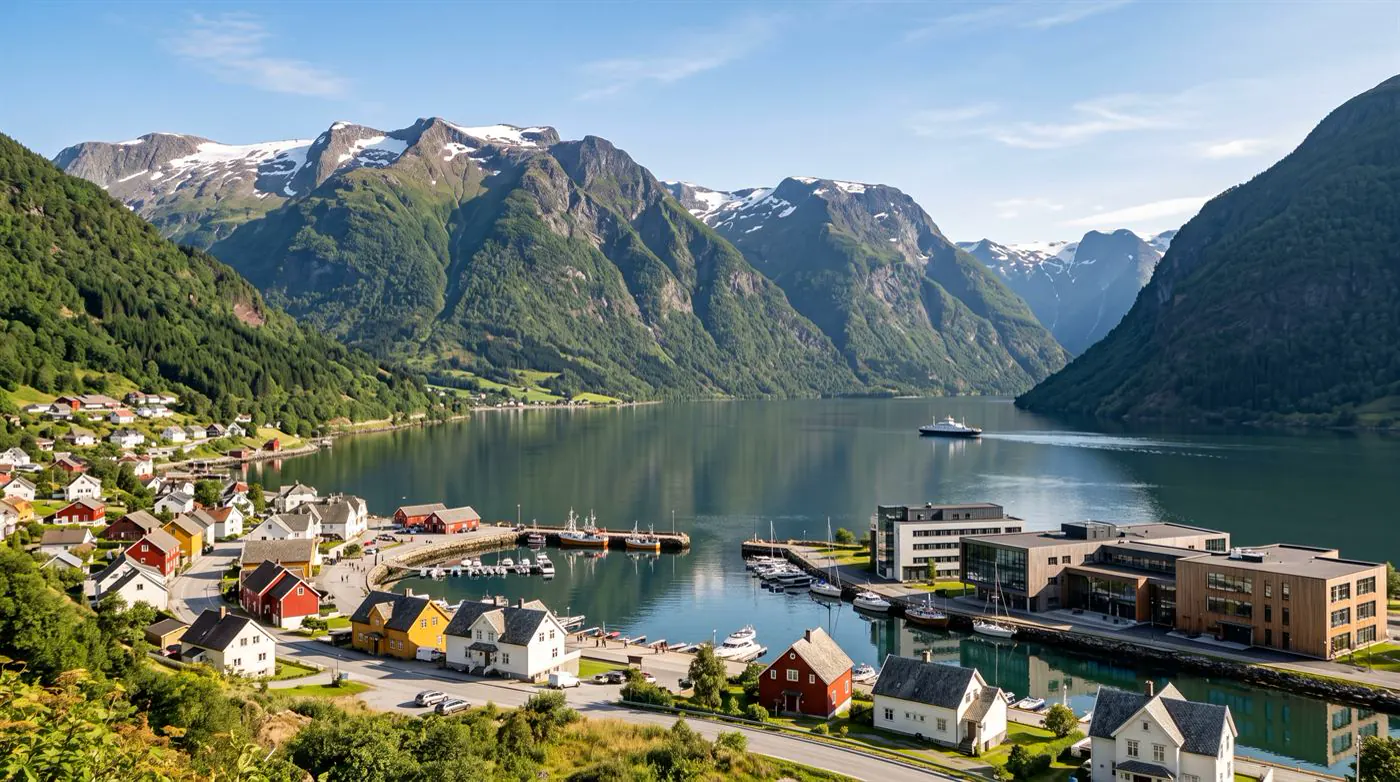 Sogndal ved Sognefjorden